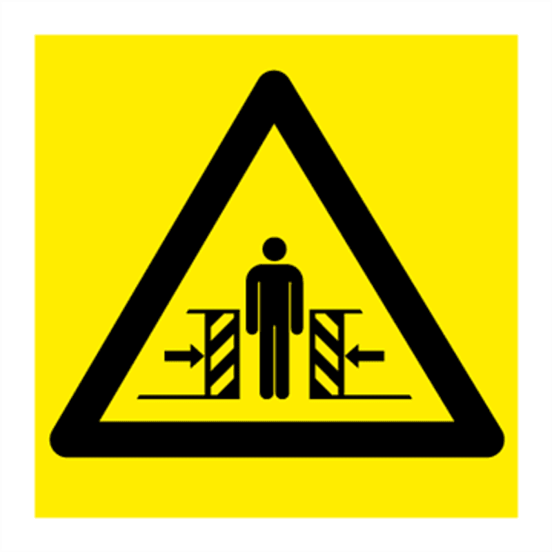 Klemfare - Fareskilt med symbol