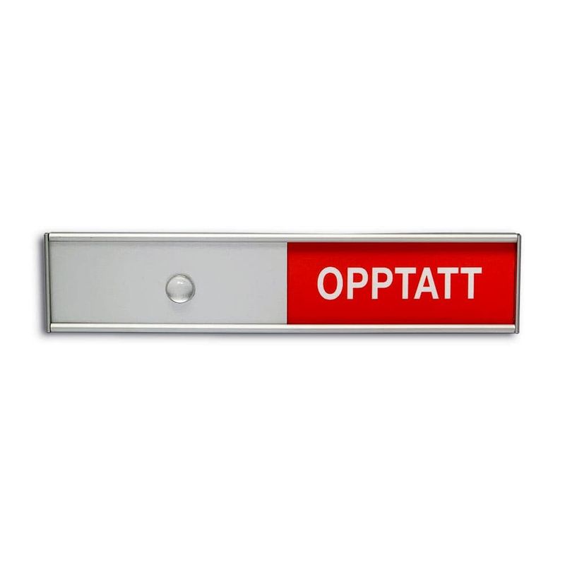 LEDIG / OPPTATT Skilt - 150 x 35 mm
