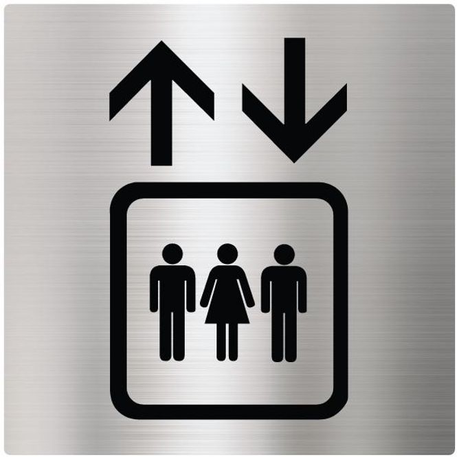 Hovedbilde Personheis Skilt – 150 x 150 mm i Børstet Aluminium