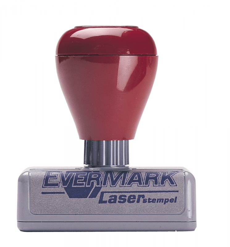 Godkjent - stempel med rødt avtrykk 40x10 mm 