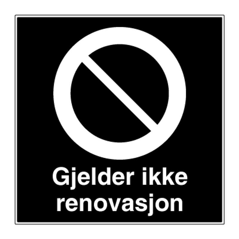 Privatrettslig parkeringsskilt - parkering forbudt