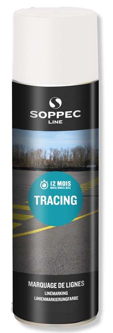 Hovedbilde Soppec Tracing merkespray for asfalt 500 ml Hvit