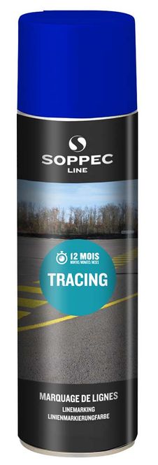 Hovedbilde Soppec merkespray for asfalt og betong 500 ml Blå