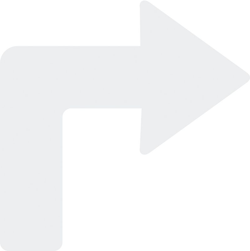 Pil (gulvpil) for retningsmarkering- Høyre - 10stk