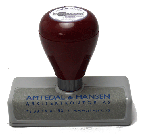 Firmastempel med logo