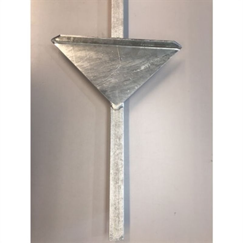 Jordspyd for skilt - 120 cm høyt