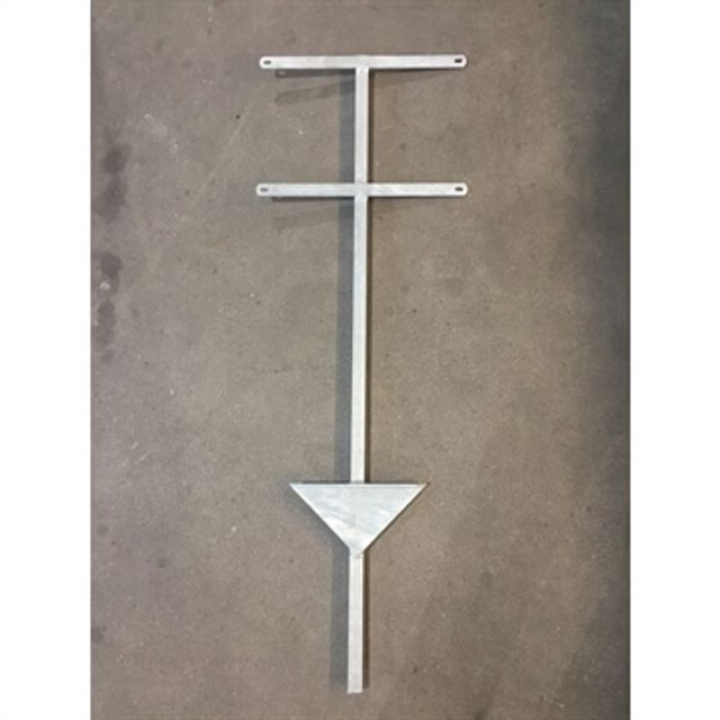 Jordspyd for skilt - 120 cm høyt