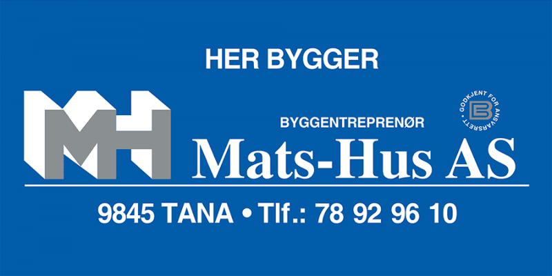 Banner for byggeplass i PVC med firmalogo 1,5 x 4 m