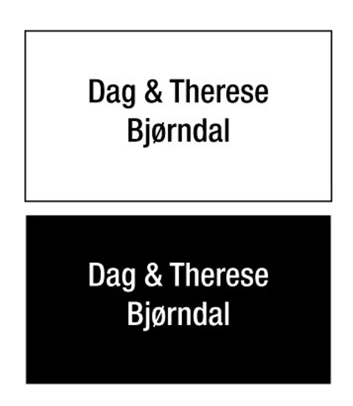 Postkasseskilt 50 x 80 mm