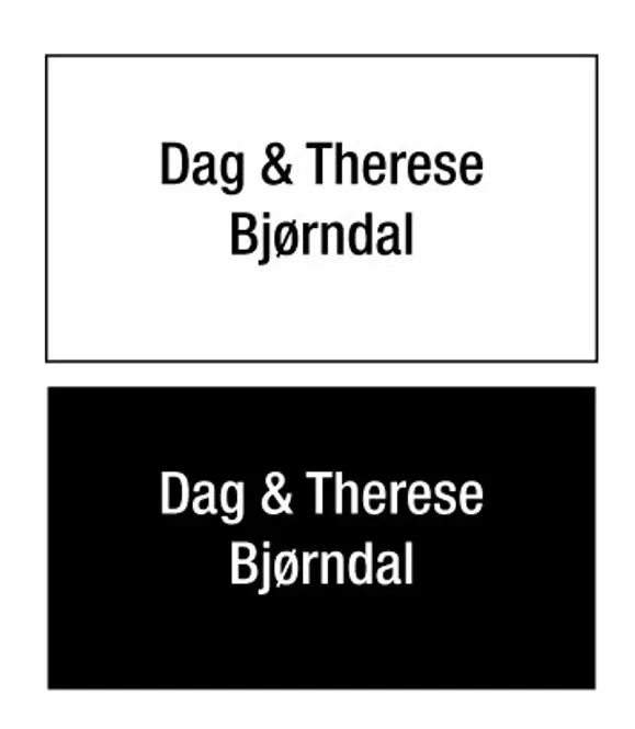 Hovedbilde Postkasseskilt med inngravert navn - 50 x 80 mm