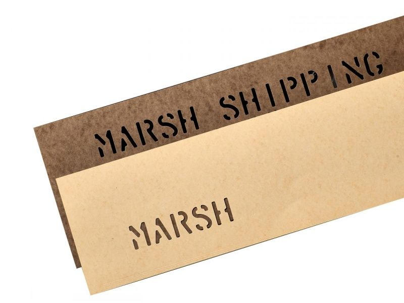 Sjablongpapp -Marsh Oil board 180 x 600 mm