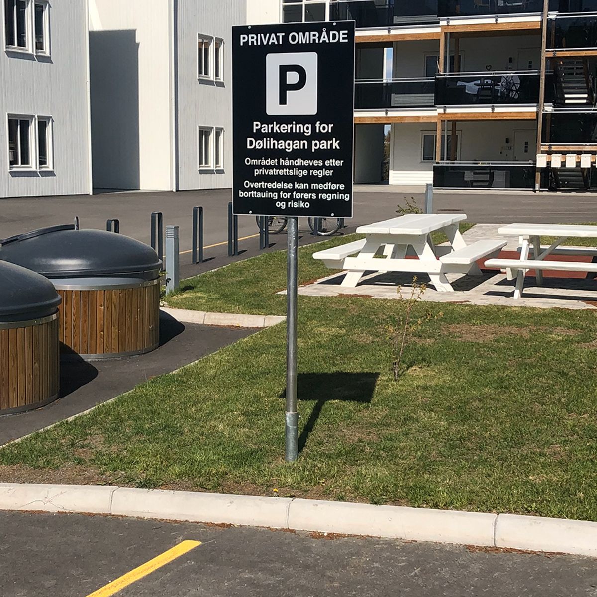 Privatrettslig skilt for borettslag med valgfri tekst