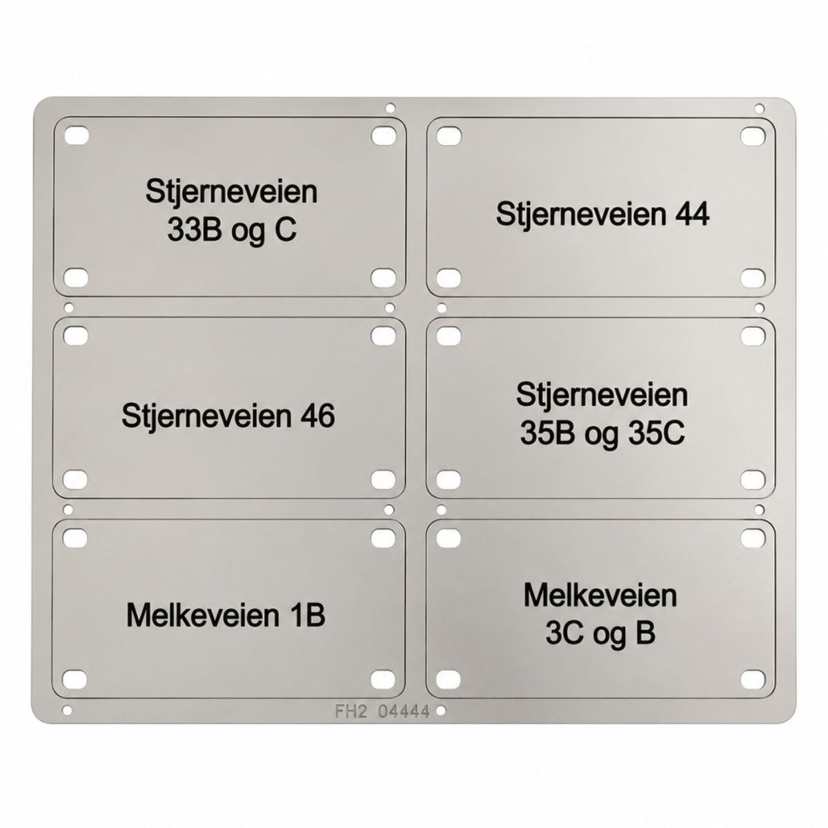 Merkeskilt for stikkledning 40 x 80 mm