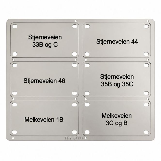 Hovedbilde Merkeskilt for stikkledning 40 x 80 mm