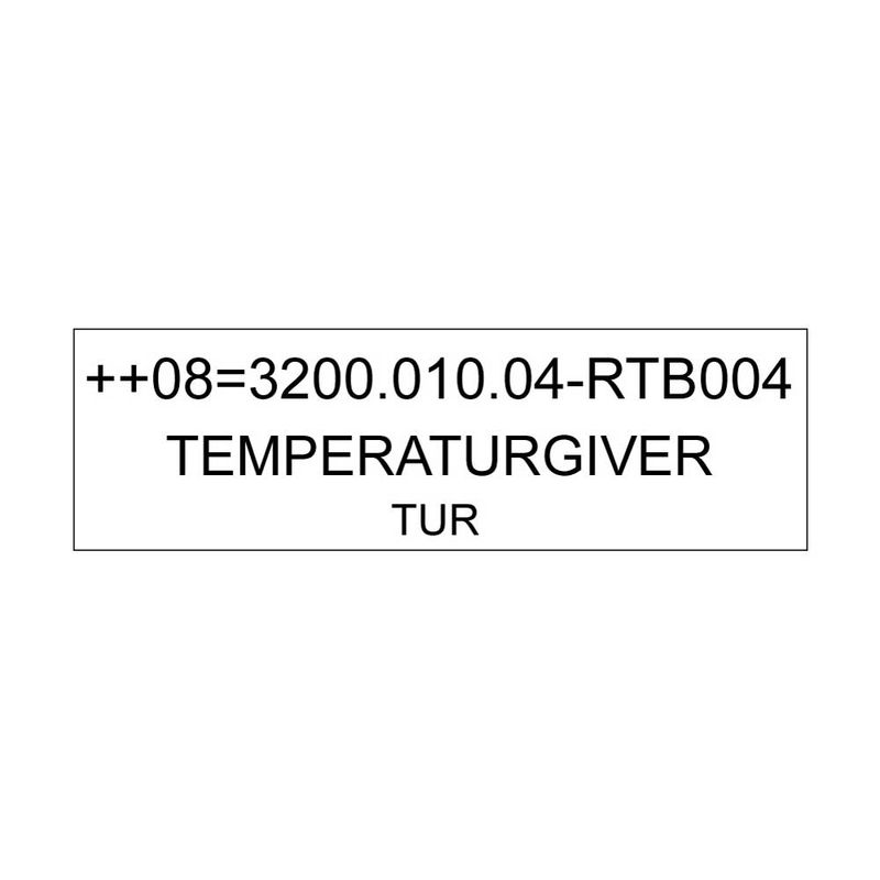 Merkeskilt TFM Type 1 95 x 30 mm