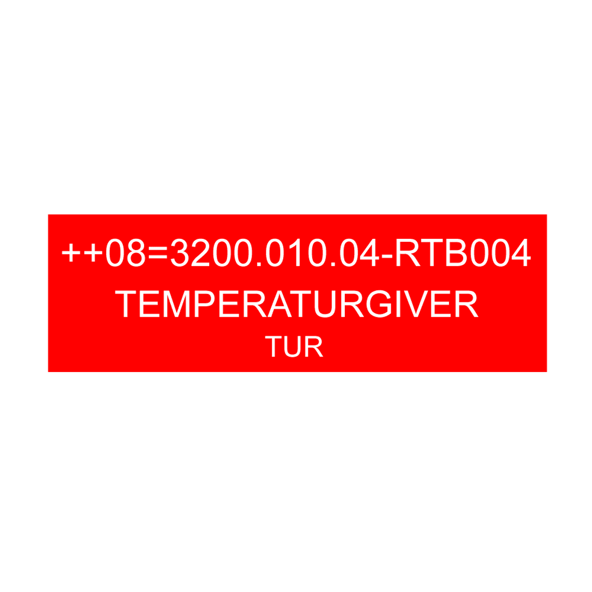 Merkeskilt TFM Type 1 95 x 30 mm